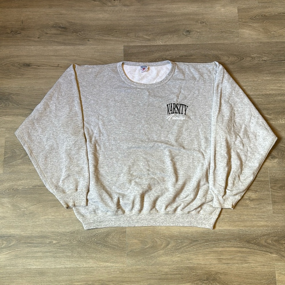 Vintage Varsity Athletics Crewneck / XXL / 90s / Varsity Athletics Famous Basics